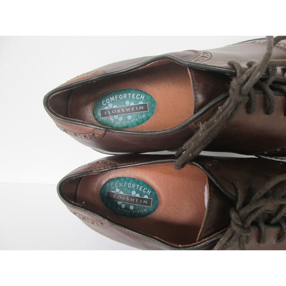 Florsheim Mens Brown Genuine Leather Comfortech Dress Oxfords Shoes Size 11.5 M - Picture 5 of 6